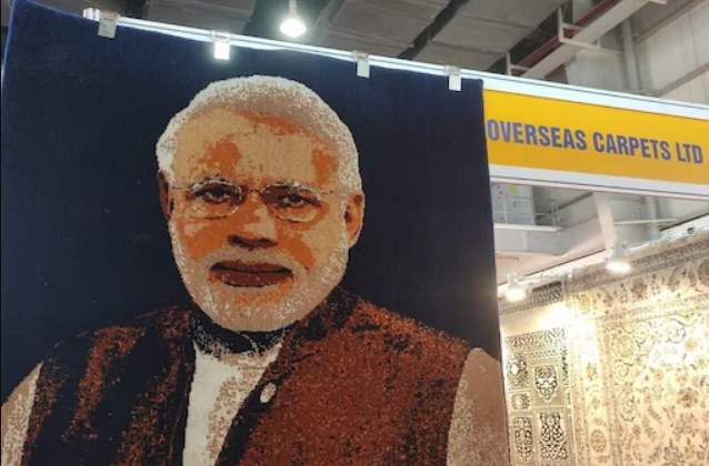UP International Trade Show: A Melange of PM Modi on Wall Art, Drones, Men in Suits, And Farmers in Chappals